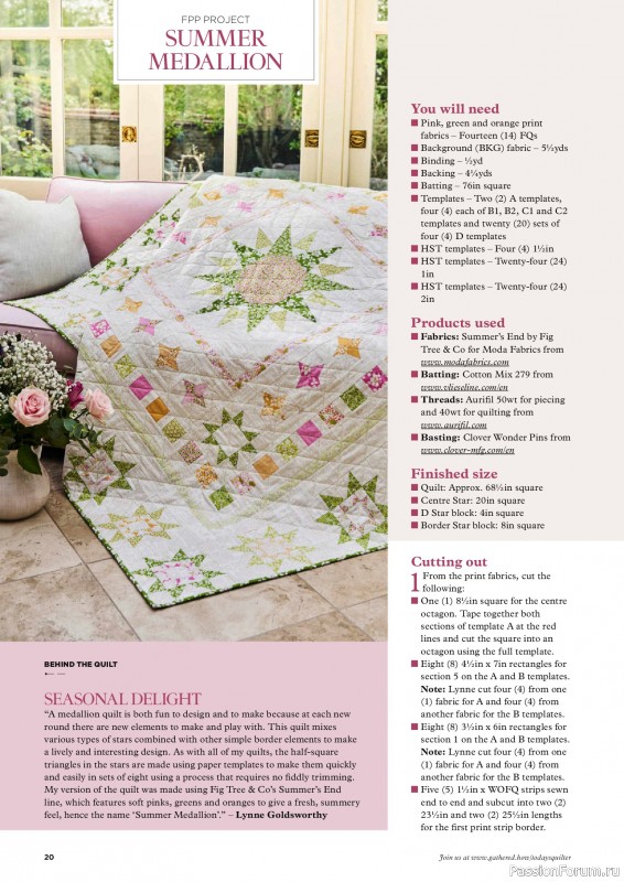 Коллекция проектов для рукодельниц в журнале «Todays Quilter №142 2026»