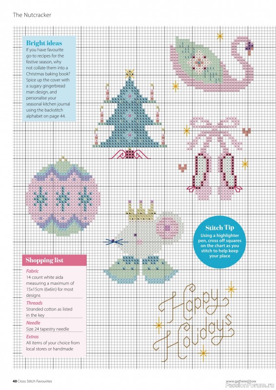 Коллекция вышивки в журнале «Cross Stitch Favourites - Christmas 2025»