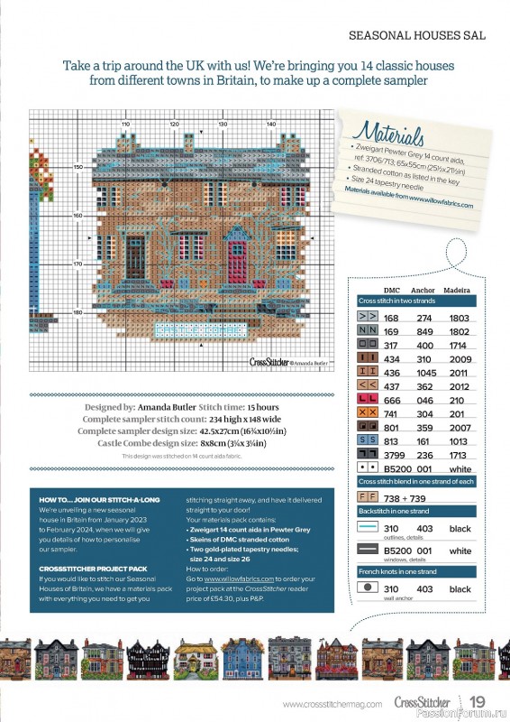 Коллекция вышивки в журнале «CrossStitcher №399 2023»