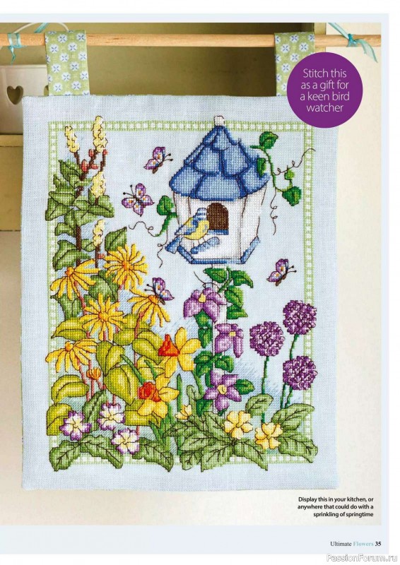 Коллекция вышивки в журнале «Ultimate CrossStitch Flowers - 2025»