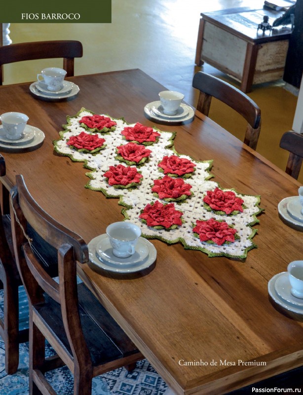 Вязаные проекты крючком в журнале &laquo;Artesanato Simples Ed.87 Croche com Fios Barroco&raquo;