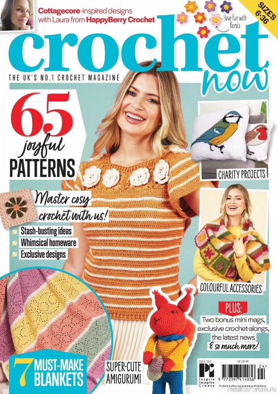 Вязаные проекты крючком в журнале «Crochet Now №124 2025»