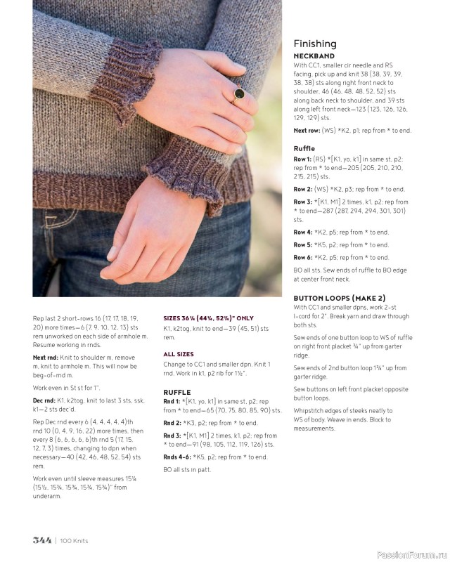 Вязаные проекты в книге &laquo;100 Knits: Interweave's Ultimate Pattern Collection&raquo;. Часть 3