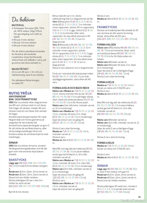 Вязаные проекты в журнале &laquo;Inspirerande handarbete - April 2026&raquo;