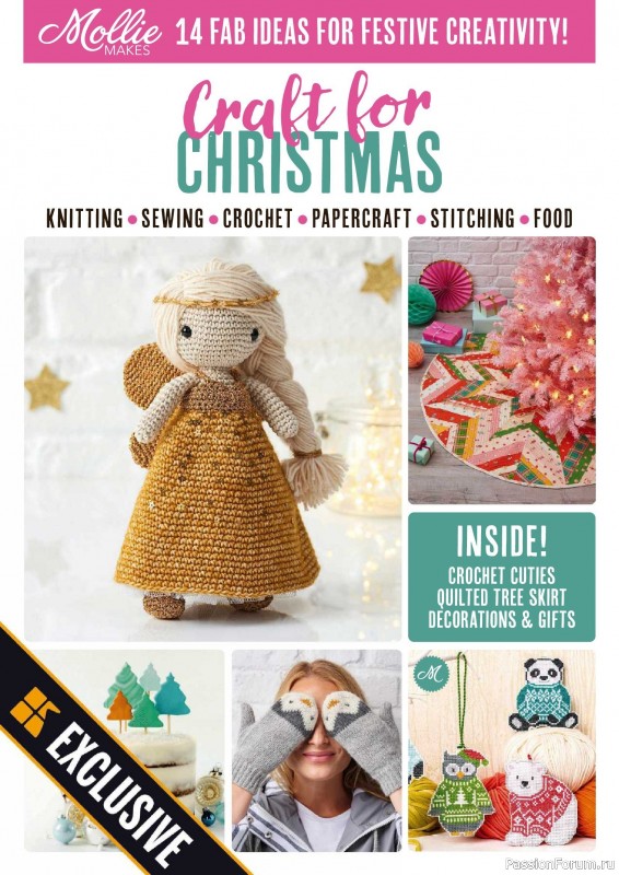 Коллекция проектов для рукодельниц в журнале «Mollie Make - Craft for Christmas 2026»