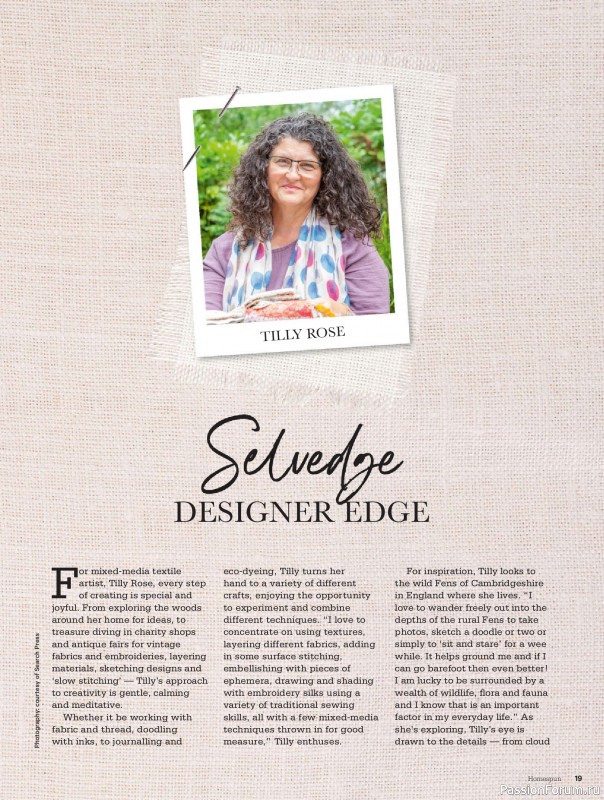 Коллекция проектов для рукодельниц в журнале «Australian Homespun №228 2025»