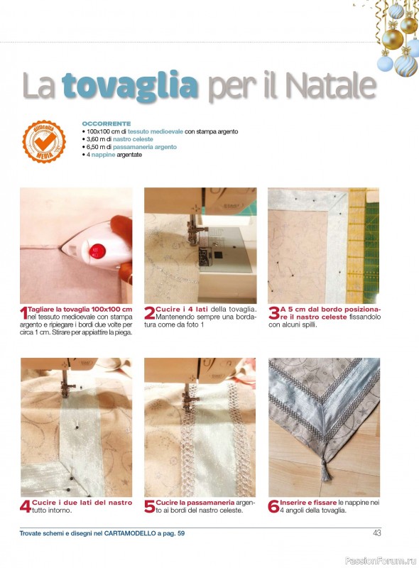 Коллекция проектов для рукодельниц в журнале «I Love Cucito Speciale №6 2025-2026 Natale»