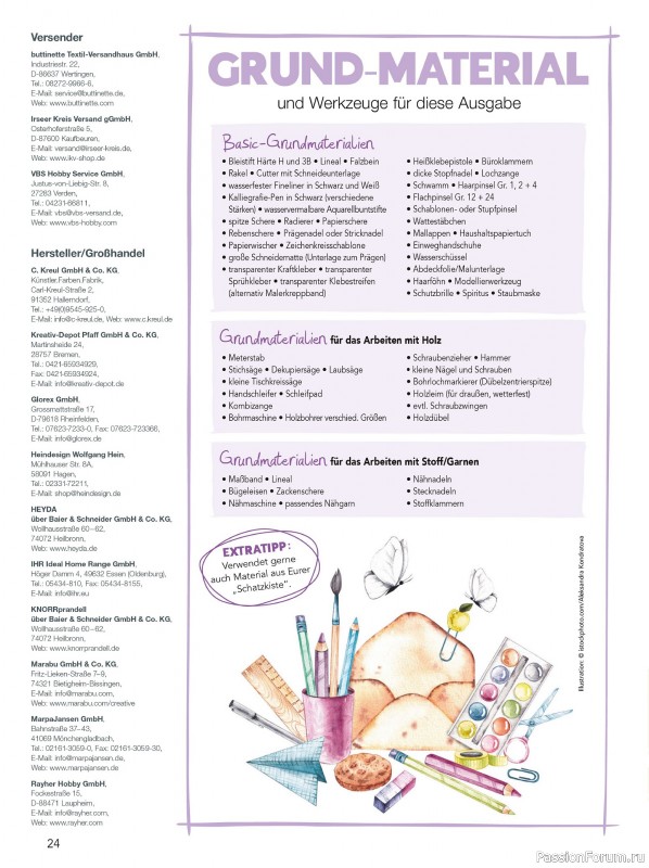 Коллекция проектов для рукодельниц в журнале «Mein Deko und Bastelspass №60 2025»