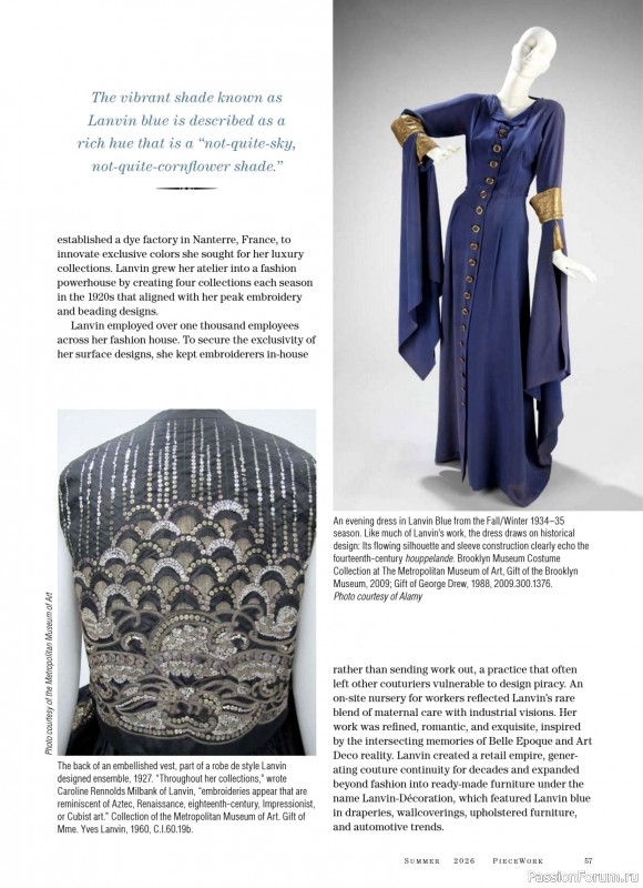 Коллекция проектов для рукодельниц в журнале «PieceWork - Summer 2026»