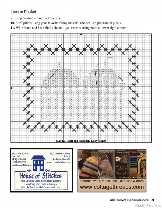 Коллекция проектов для рукодельниц в журнале «Punch Needle & Primitive Stitcher - Summer 2022»