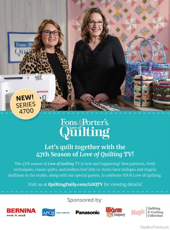 Коллекция проектов для рукодельниц в журнале &laquo;Quick+Easy Quilts - Spring 2026&raquo;