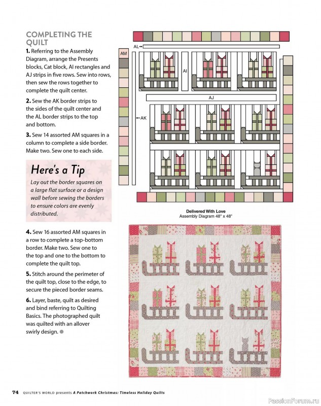 Коллекция проектов для рукодельниц в журнале «Quilter's World Special Edition - Christmas 2025»