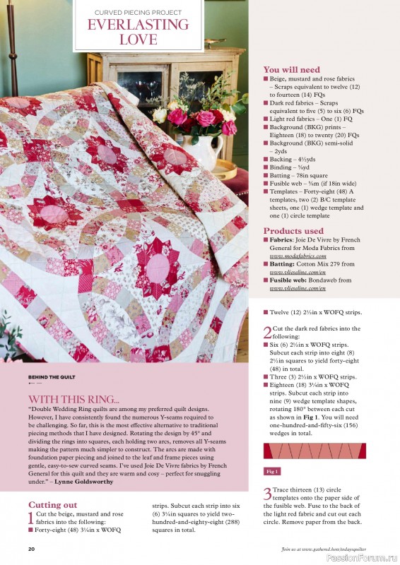 Коллекция проектов для рукодельниц в журнале «Todays Quilter №137 2025»