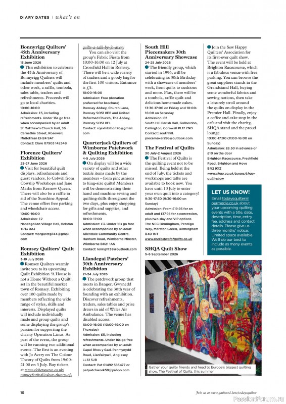 Коллекция проектов для рукодельниц в журнале &laquo;Todays Quilter №140 2026&raquo;