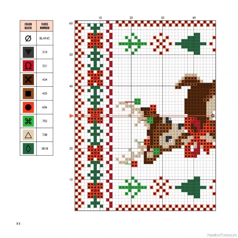 Коллекция вышивки в книге «Cross-Stitch for the Holidays»