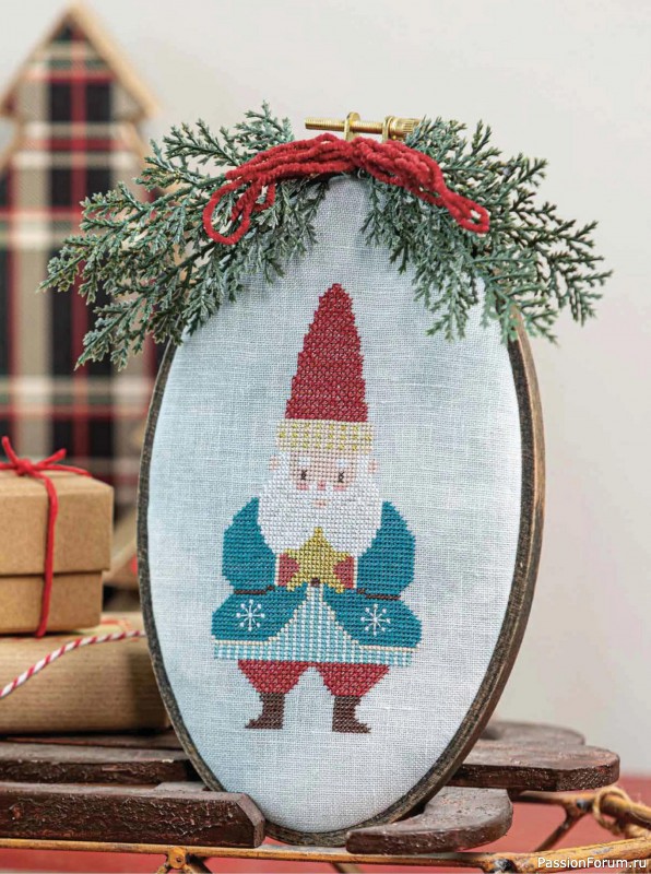 Коллекция вышивки в журнале «Just Cross Stitch - Christmas 2024»