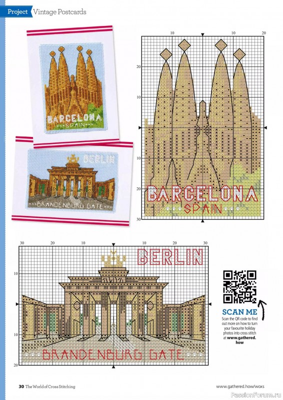 Коллекция вышивки в журнале «The World of Cross Stitching №346 2024»