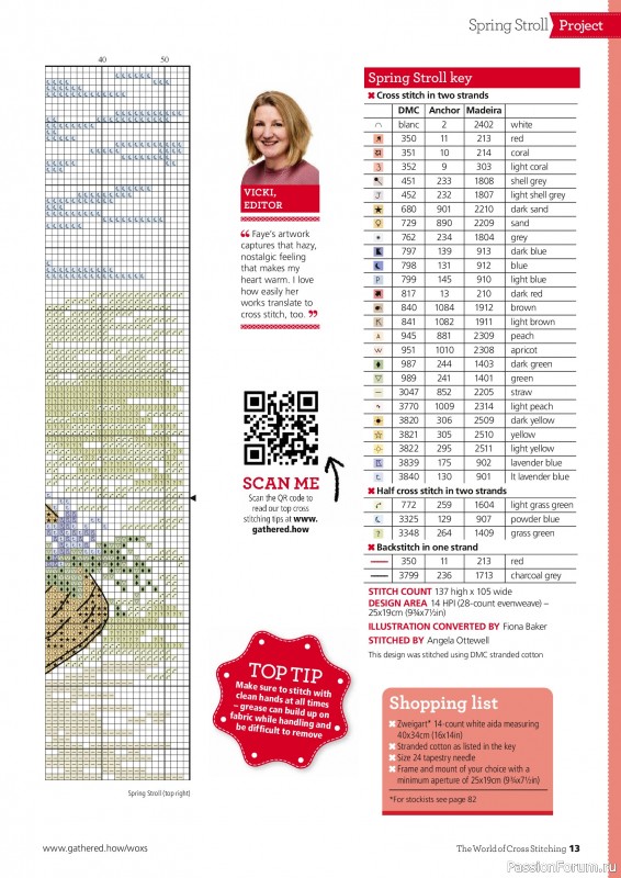 Коллекция вышивки в журнале &laquo;The World of Cross Stitching №371 2026&raquo;