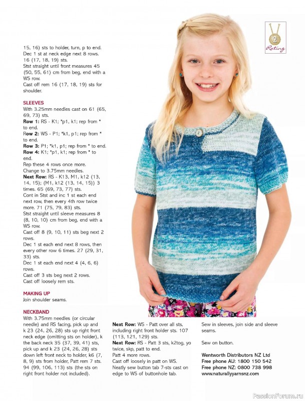 Вязаные модели спицами в журнале &laquo;Australian Knitting Vol.18 №1 2026&raquo;