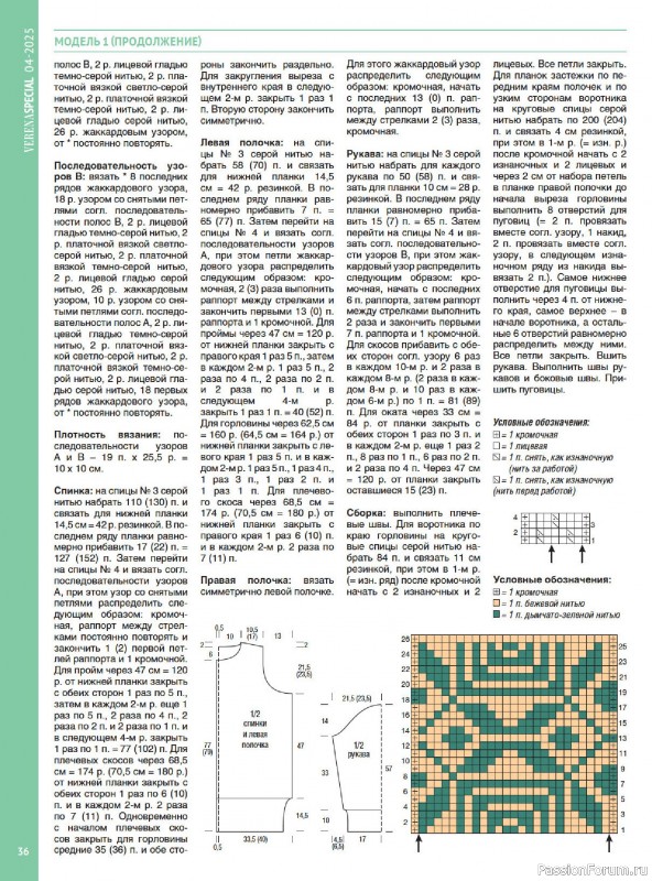 Вязаные модели в журнале &laquo;Модное вязание №4 2025&raquo;