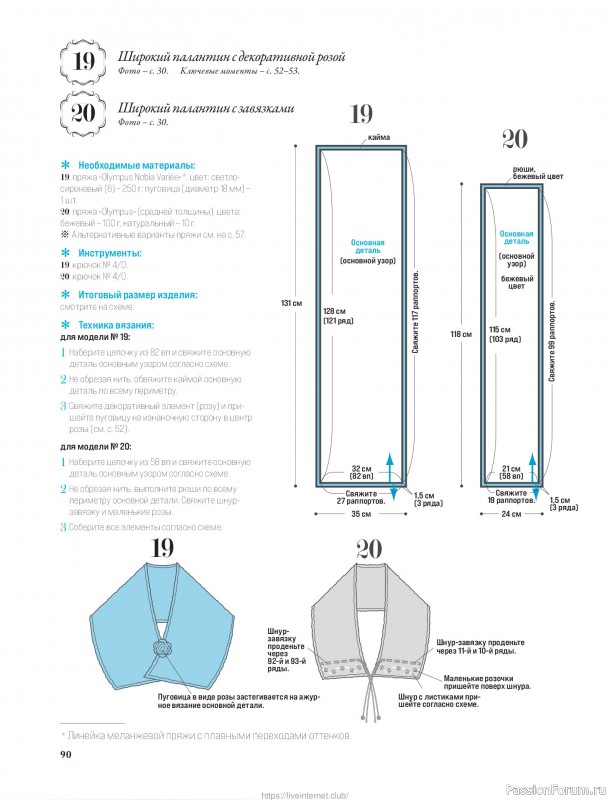 Вязаные проекты для детей в книге &laquo;Японские шали и палантины&raquo;.