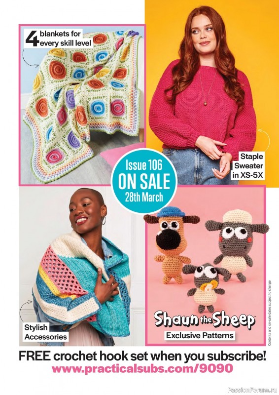Вязаные проекты крючком в журнале «Crochet Now №103 2024»