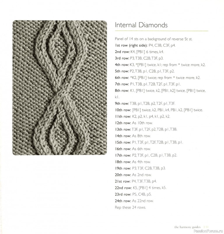 Вязаные проекты в книге &laquo;Cables & Aran Stitches-250 to Knit&raquo;