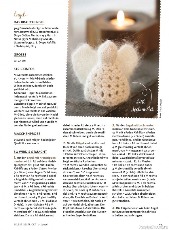 Вязаные проекты в журнале «Selbst Gestrickt №1 2026»