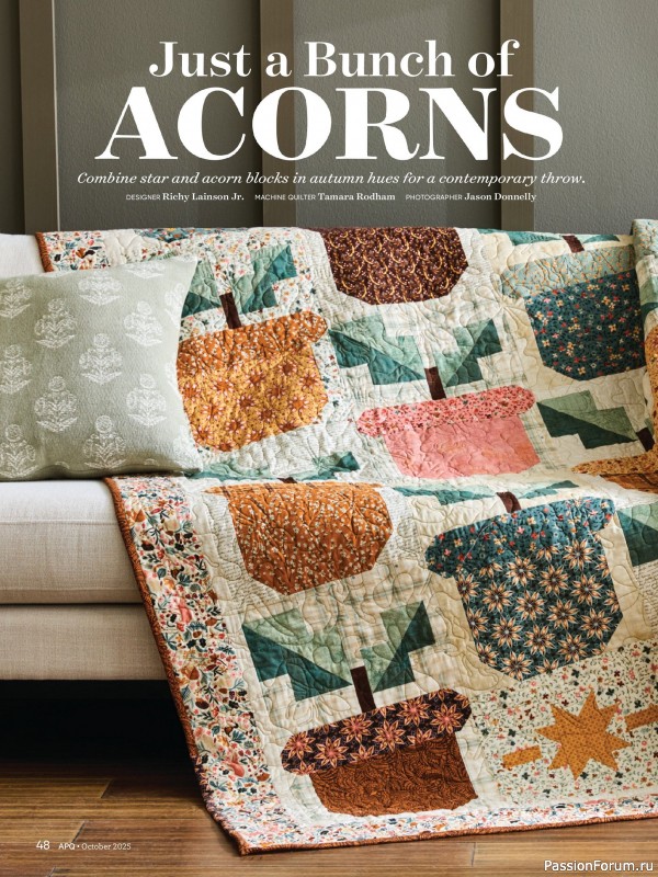Коллекция проектов для рукодельниц в журнале «American Patchwork & Quilting №196 2025»