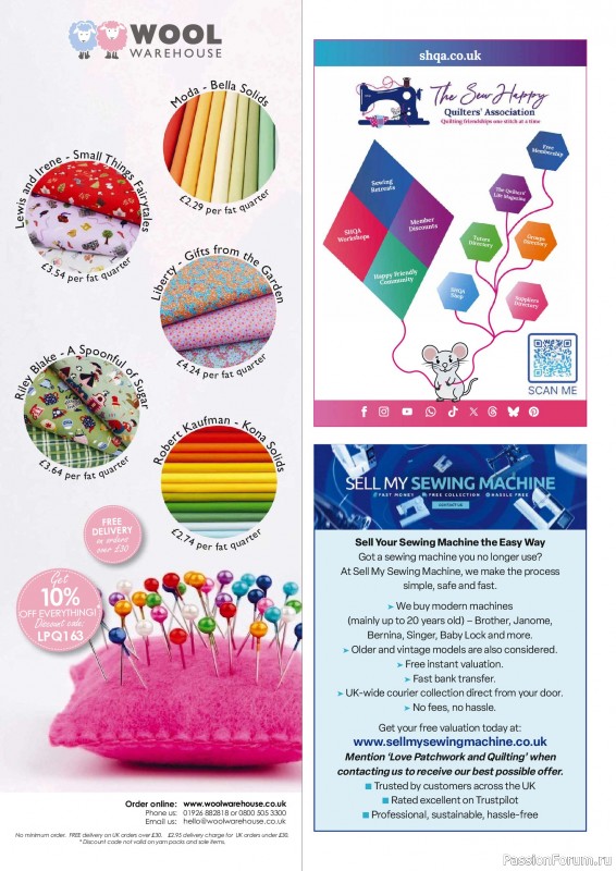 Коллекция проектов для рукодельниц в журнале &laquo;Love Patchwork & Quilting №163 2026&raquo;