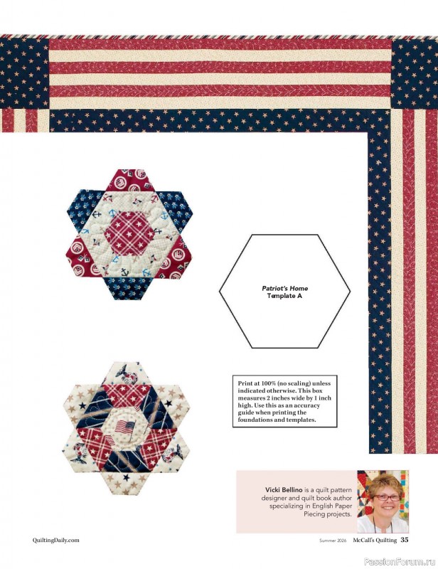 Коллекция проектов для рукодельниц в журнале &laquo;McCall's Quilting - Summer 2026&raquo;