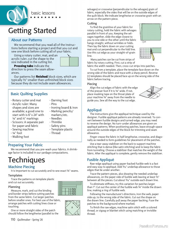 Коллекция проектов для рукодельниц в журнале «Quiltmaker №224 2026»