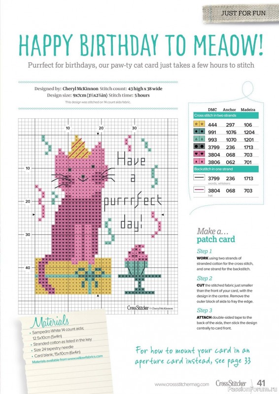 Коллекция вышивки в журнале «CrossStitcher №387 2022»