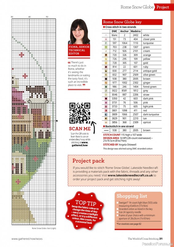 Коллекция вышивки в журнале &laquo;The World of Cross Stitching №372 2026&raquo;