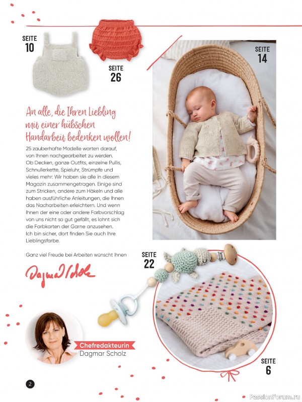 Вязаные модели для детей в журнале «Baby Maschenmode №64 2024»