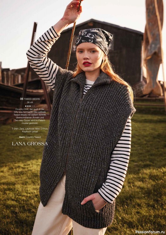 Вязаные модели в журнале «Burda Stricken №4 2023»