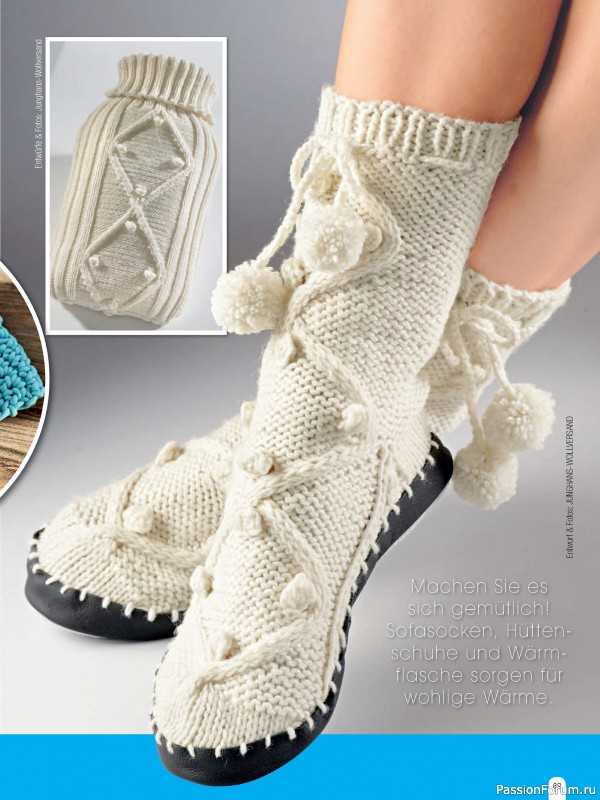 Вязаные проекты спицами в журнале «Hundert Seiten voller Ideen №4 2025»