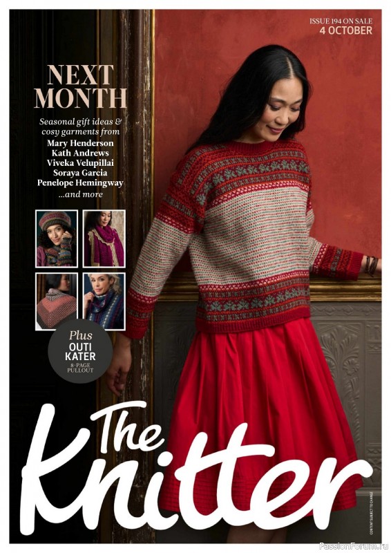 Вязаные проекты спицами в журнале «The Knitter №193 2023»