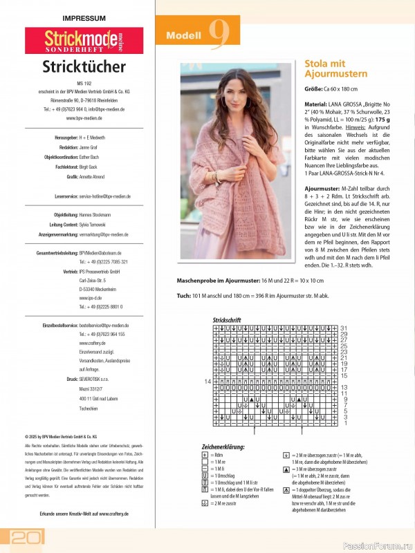 Вязаные проекты в журнале «Meine Strickmode Sonderheft MS192 2025»