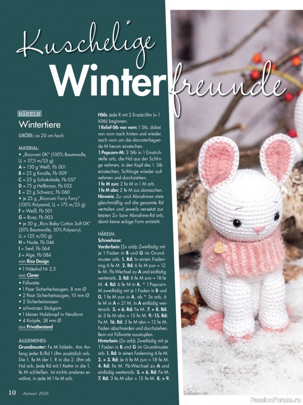 Коллекция проектов для рукодельниц в журнале «Anna Germany №1 2026»