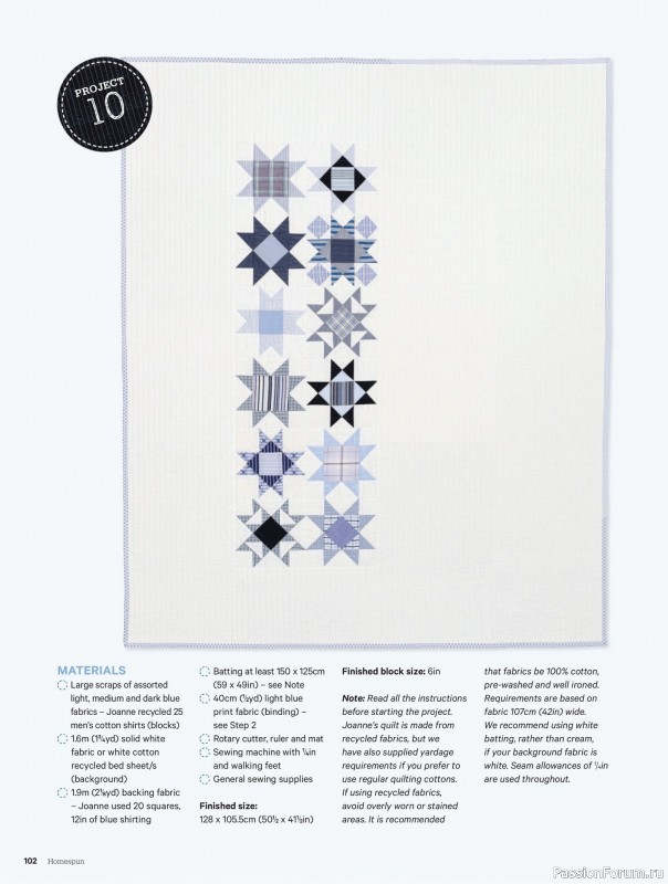 Коллекция проектов для рукодельниц в журнале «Australian Homespun - October-November 2025»