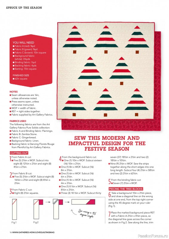 Коллекция проектов для рукодельниц в журнале «Love Patchwork & Quilting №156 2025»