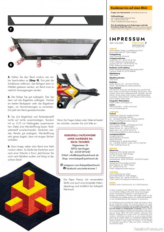 Коллекция проектов для рукодельниц в журнале &laquo;Patchwork das Magazin №5 2026&raquo;