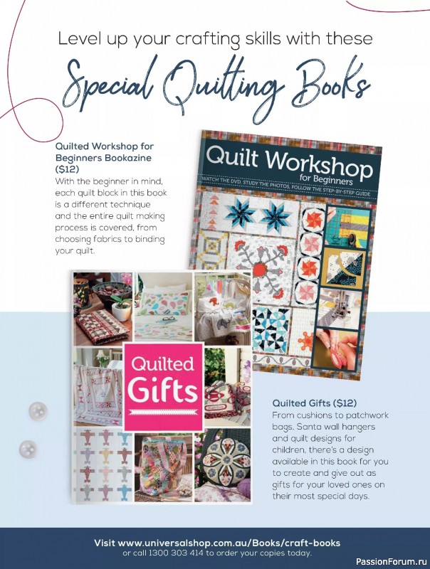 Коллекция проектов для рукодельниц в журнале «Quilters Companion №134 2025»