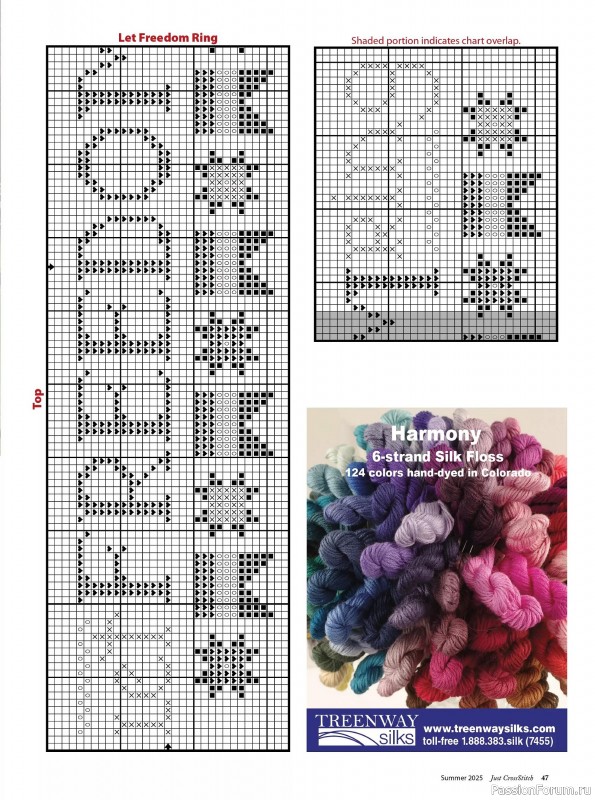 Коллекция вышивки в журнале «Just CrossStitch - Summer 2025»