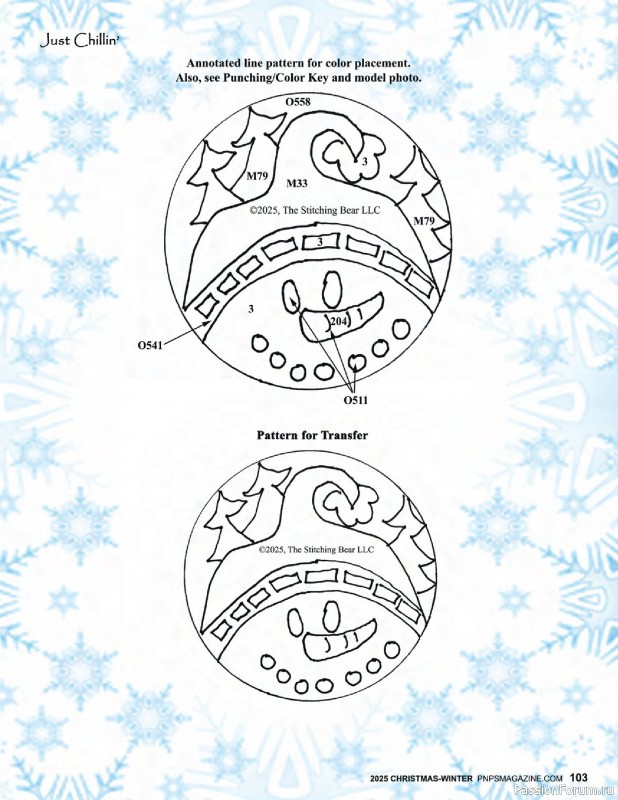 Коллекция вышивки в журнале «Punch Needle & Primitive Stitcher - Winter 2025»