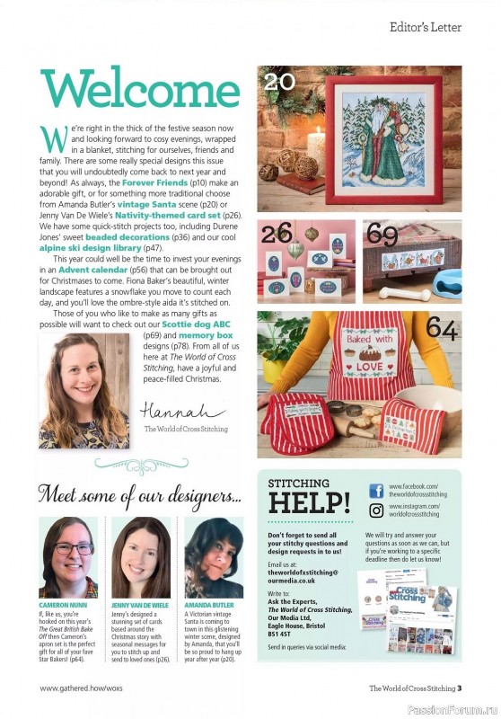 Коллекция вышивки в журнале «The World of Cross Stitching - Special 2023»