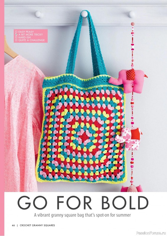 Вязаные проекты крючком в журнале «Crochet Granny Squares - 1st Edition 2025»