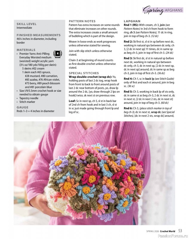 Вязаные проекты крючком в журнале &laquo;Crochet World - Spring 2026&raquo;