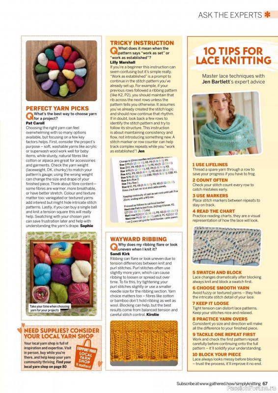 Вязаные проекты крючком в журнале «Simply Knitting №269 2025»